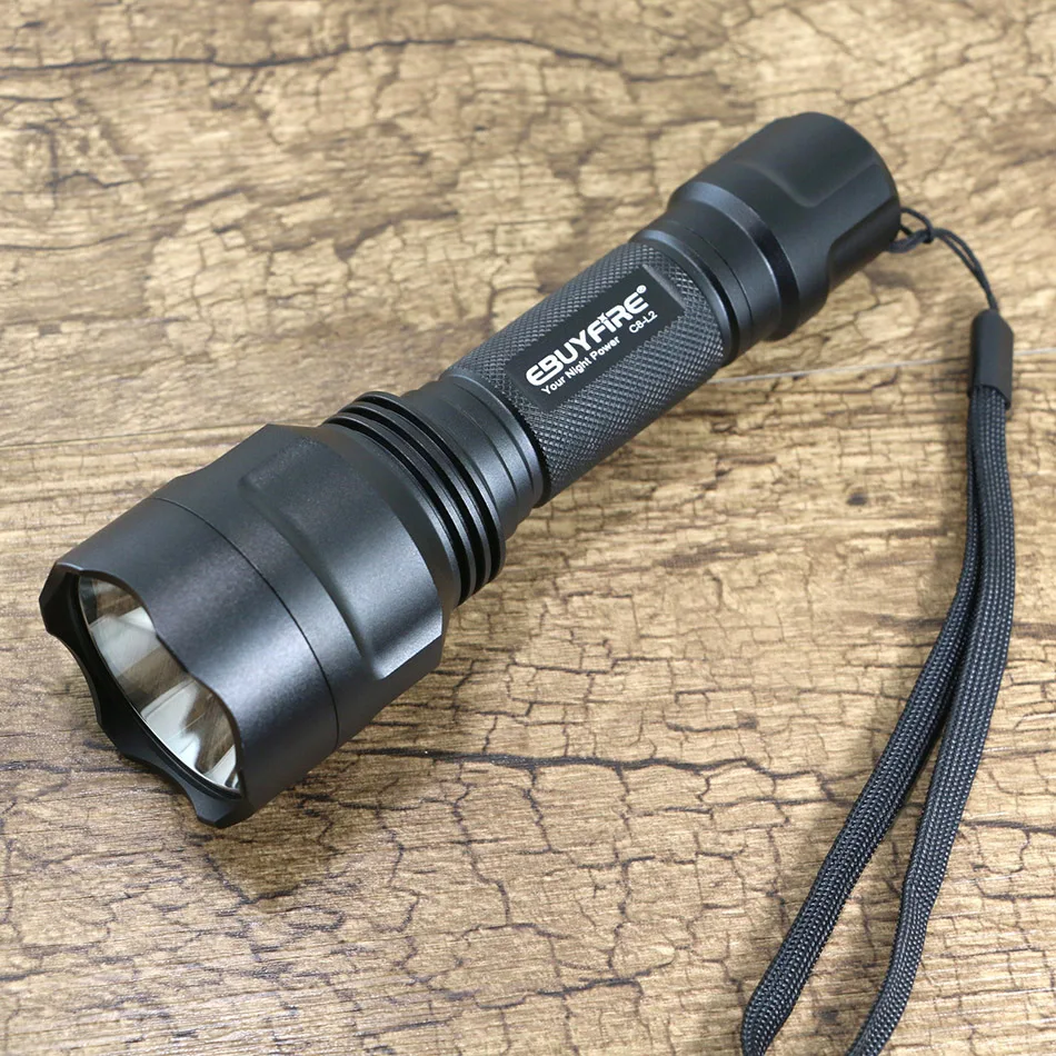 EBUYFIRE C8 L2 Flashlight * XML U2 LED lights leds light flash Tactical shock flashlight torch xml | Освещение
