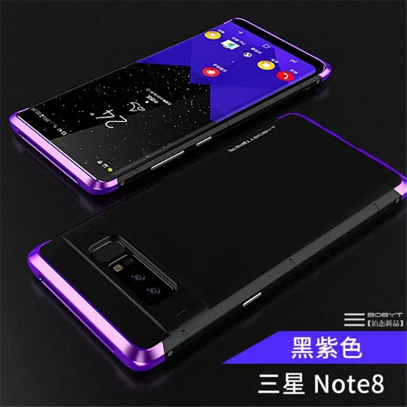 Ultra Slim Алюминий кадров чехол+ PC Для мужчин металл случаи мобильного телефона для samsung Galaxy S8 S9 Плюс/Примечание 8 Алюминий металлический чехол