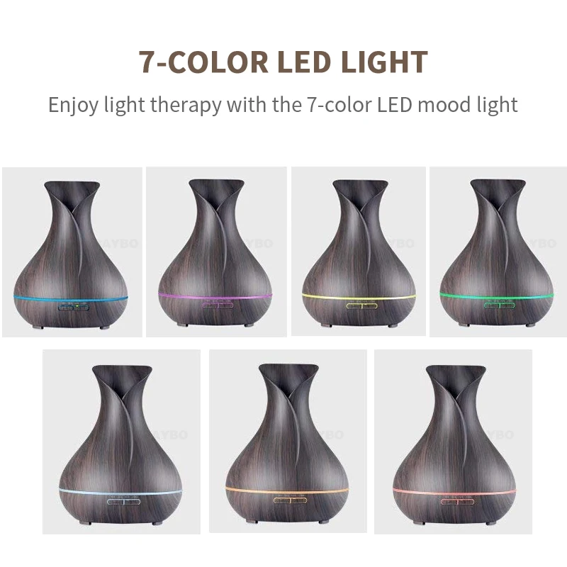 400 мл Арома эфирное масло диффузор ультразвуковой увлажнитель воздуха с