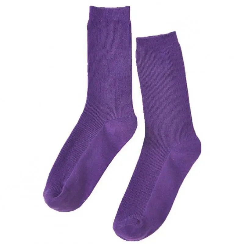 

Summer Women Socks Cotton Purple Color 3 Pairs
