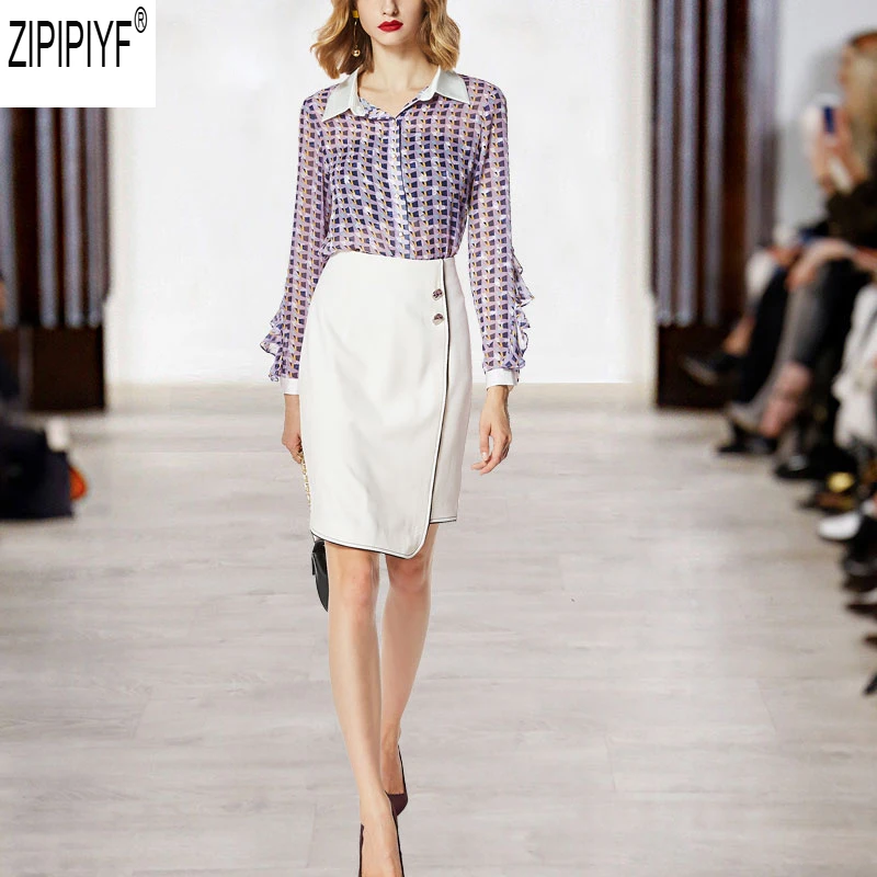 High-End Подиум Новая мода взлетно-посадочной полосы костюм комплект Для женщин