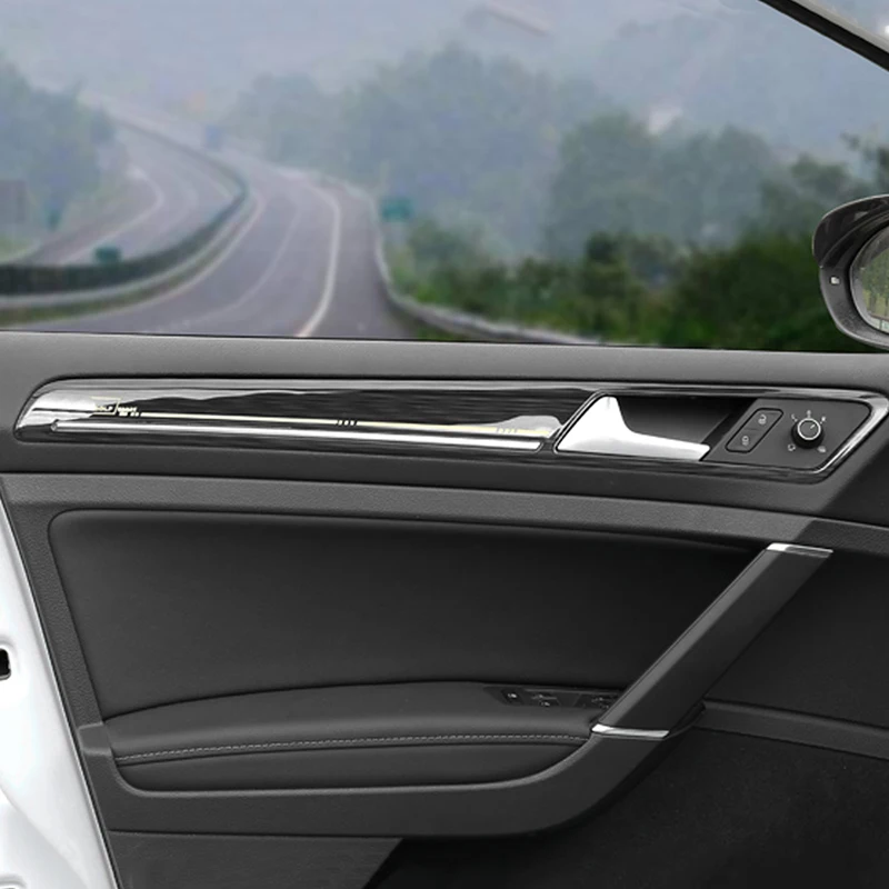 For Volkswagen Golf 7 Golf 7.5 Car Styling Door Gate Panel Cover Trim Frame Sticker Interior Accessories