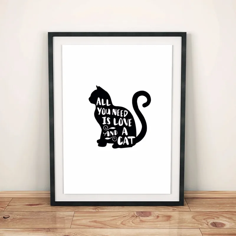 Хит все что вам нужно это котировки кошек настенные картины холст художественные