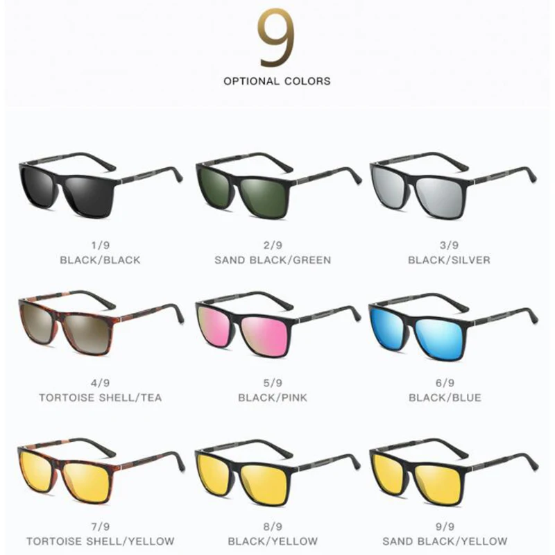 Модные брендовые поляризационные солнцезащитные очки для мужчин 2020 модные