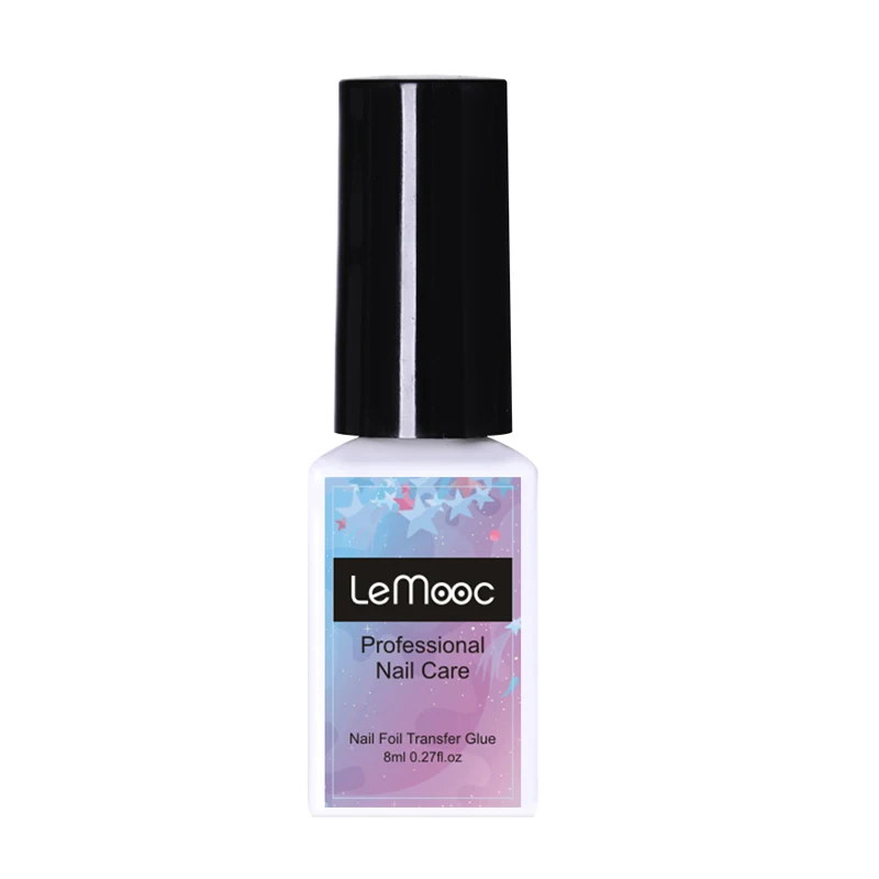 8ml nail glue LEMOOC 8 мл клей-фольга для ногтей+ набор наклеек звездное небо переводной клей для ногтей УФ-Гель-лак для маникюра DIY - Цвет: 8ml nail glue