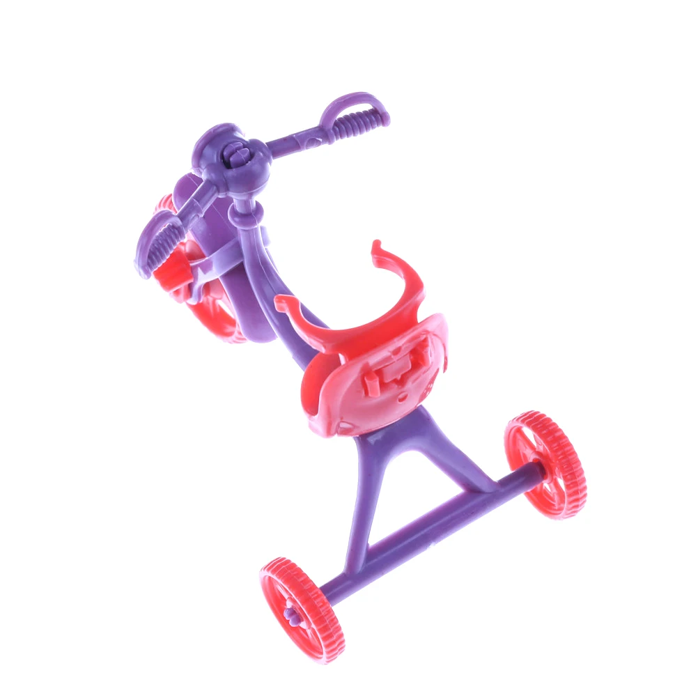 1 шт. детский трехколесный велосипед с ручкой нажима мини игрушка для куклы