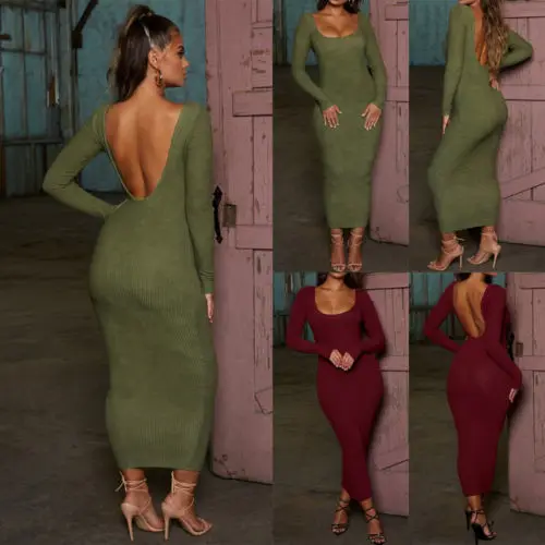 2019 Модный Новый горячий сексуальный женский зимний Обтягивающий джемпер с