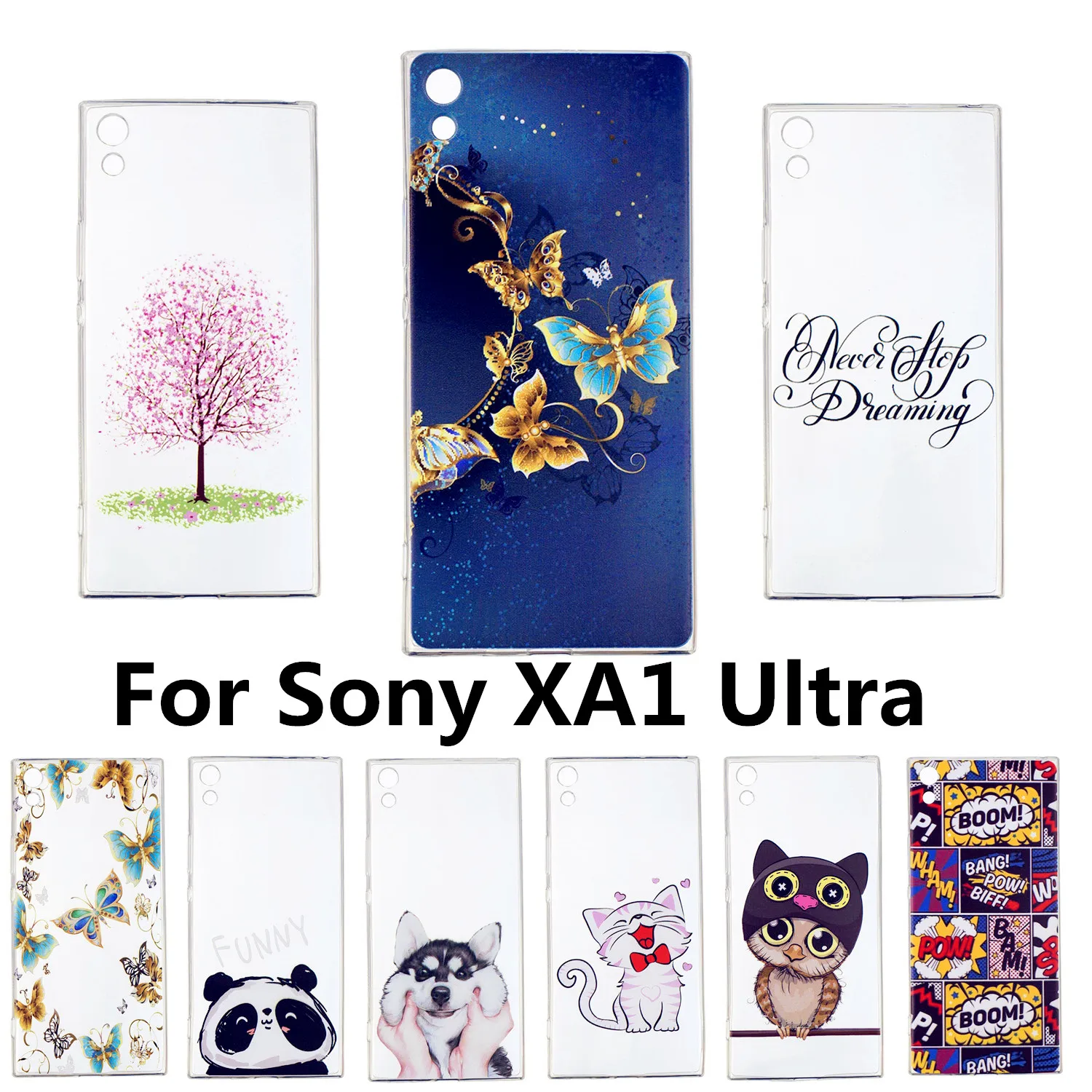 Мягкий ТПУ чехол для Sony Xperia xa1 ультра милые Мультяшные в форме конфеты чехлы XA 1 Ultra