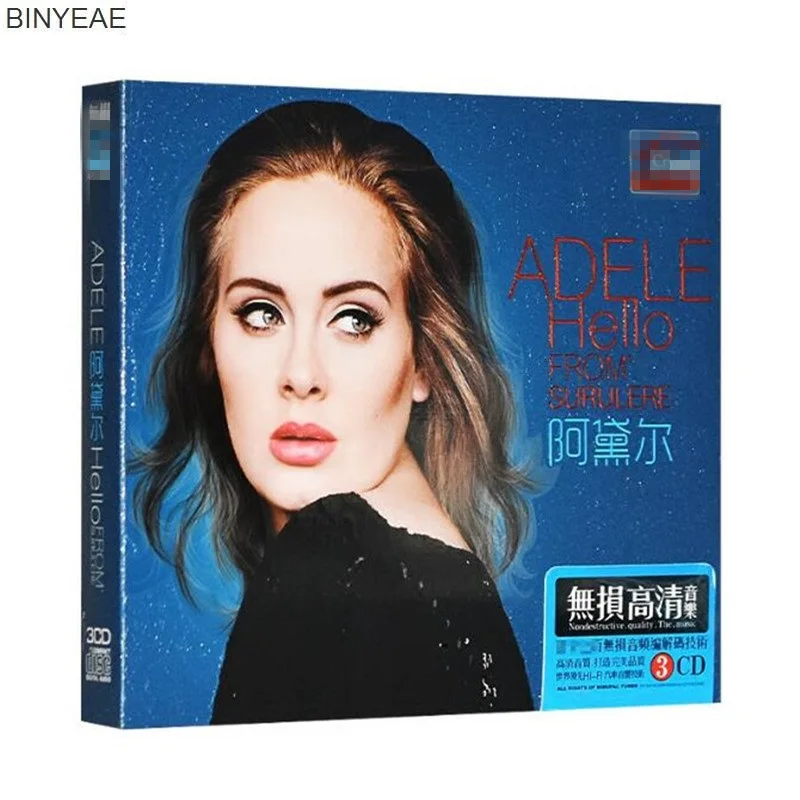 BINYEAE-nieuwe cd-уплотнительное: адель альбом 19 21 25 Europese en Amerikaanse поп liedjes Авто 3CD licht schijf