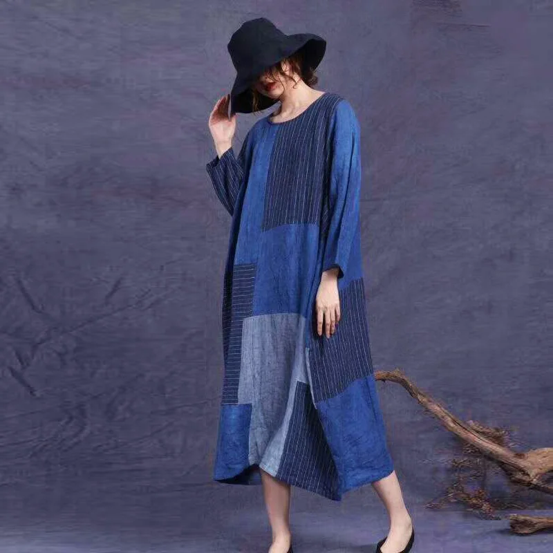 SCUWLINEN 2019 весна женское платье Modis Повседневное персонализированные лоскутное с