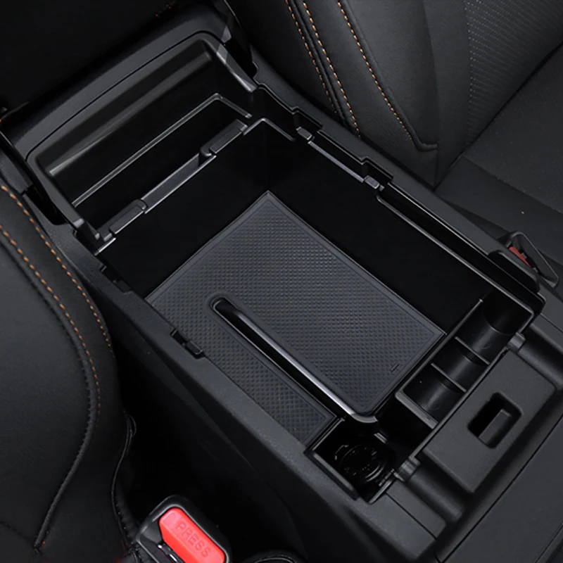 

For Subaru XV 2018 2019 2020 2021 Interior Black Console Glove Central Armrest Box Organizer Storage Tray Car Accessories