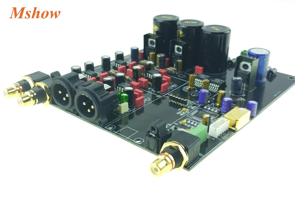 ES9028 ES9028PRO DAC ies 384K DSD XLR высокое качество hifi аудио опция Amanero или XMOS USB модуль+ пульт дистанционного управления
