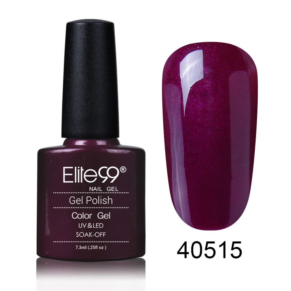 40515 Fuchsia Elite99 7,3 мл стойкий цветной гель для лака для ногтей, отмачиваемый УФ-грунтовка для ногтей, Гель-лак для ногтей, лак для ногтей, нужен для отверждения лампы - Цвет: 40515 Fuchsia