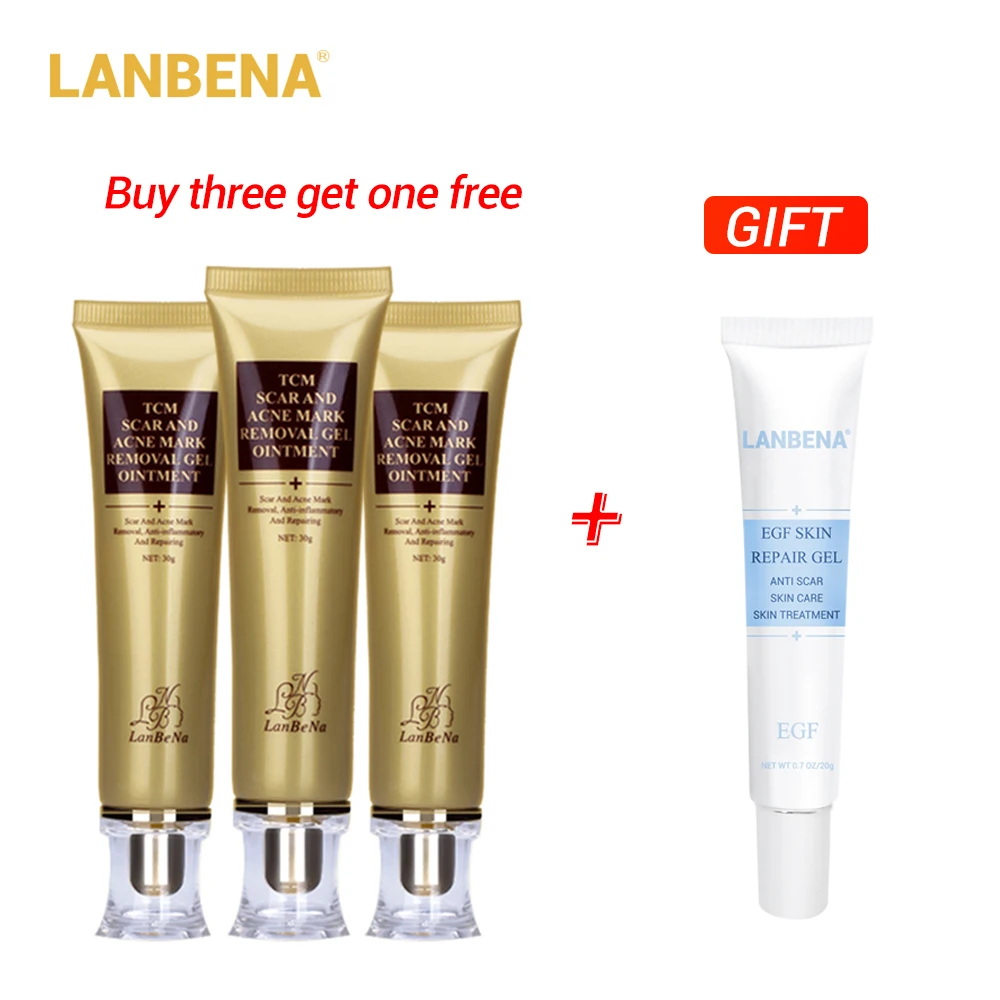 Купить 3 получить 1 подарок LANBENA восстанавливающий крем для лица и сыворотка