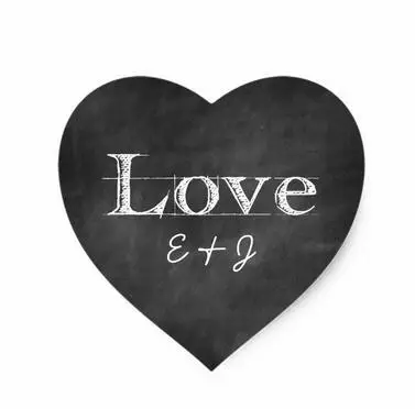 1 5 дюймовая доска любовь монограмма сердце конверт уплотнения наклейка|sticker seal|seal