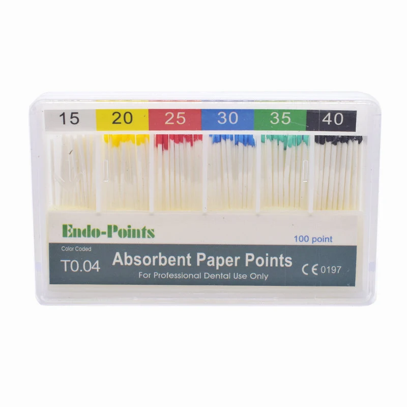 Dental Absorbent Paper Points 0.04taper Root Cancel Endodontics Cotton Fiber Tips Dentist Product |