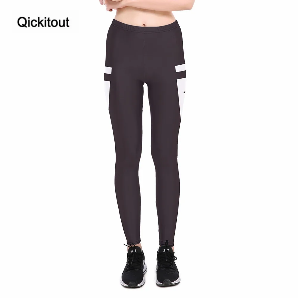 Qickitout леггинсы для фитнеса Женская Музыка Клавиатура звуковые сексуальная мода