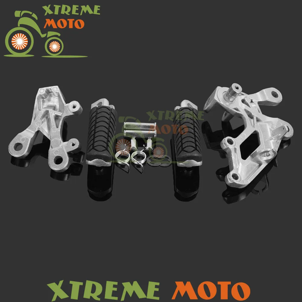 Серебряные мотоциклетные передние подставки для ног Педальный штатив