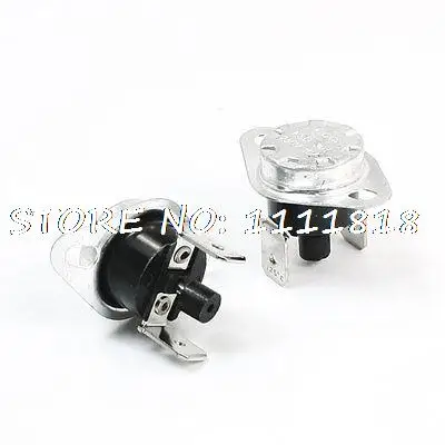 

2 Pieces 250V 10A NC 125C Manual Reset Temperature Switch Thermostat KSD301