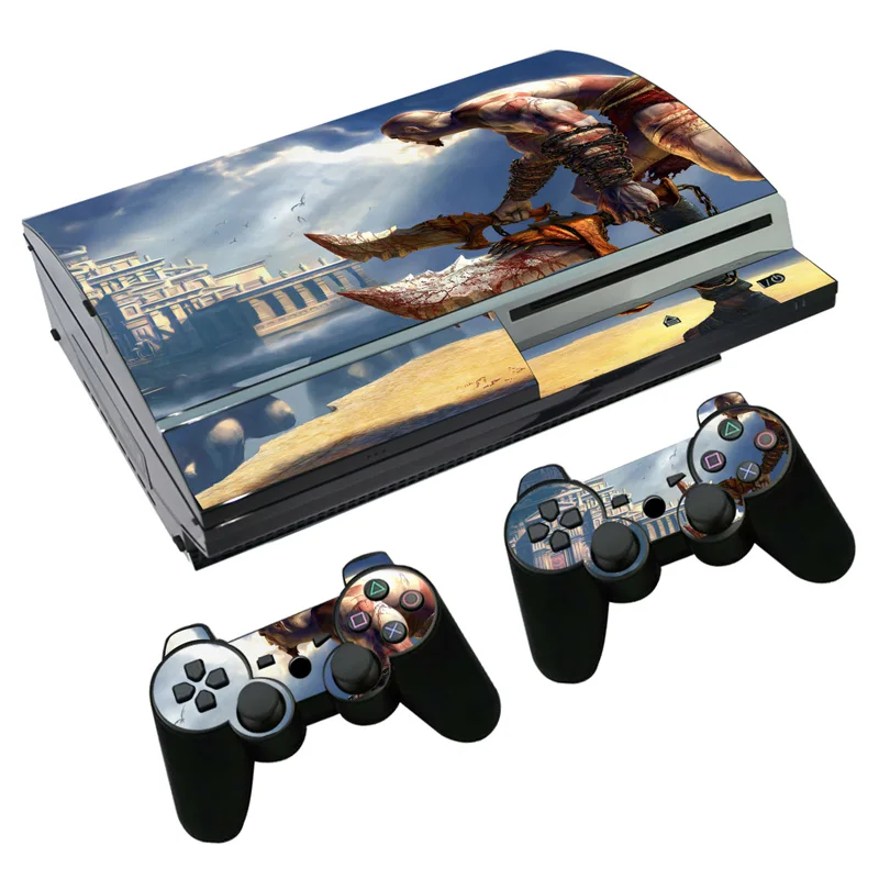 Наклейка для PS3 Fat PlayStation 3 консоль и контроллеры наклейка Skins виниловая пленка God of