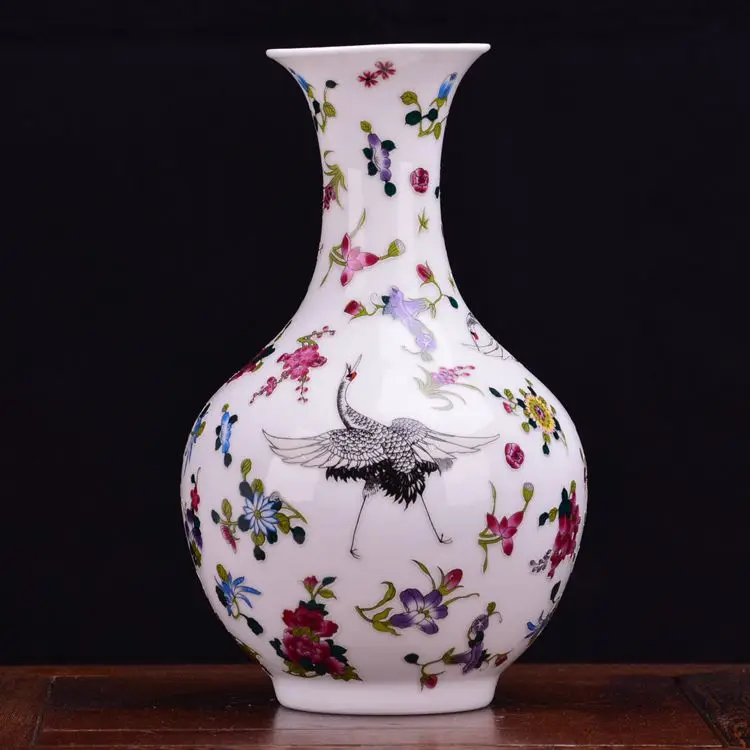 Керамическая ваза Jingdezhen светящаяся в современном стиле минимализма для гостиной