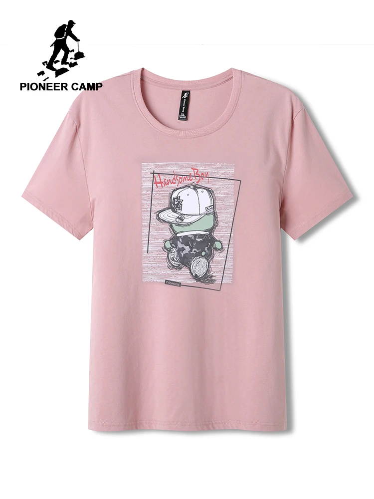 Pioneer Camp футболка 100% хлопок для мужчин брендовая милая с рисунком летняя короткий