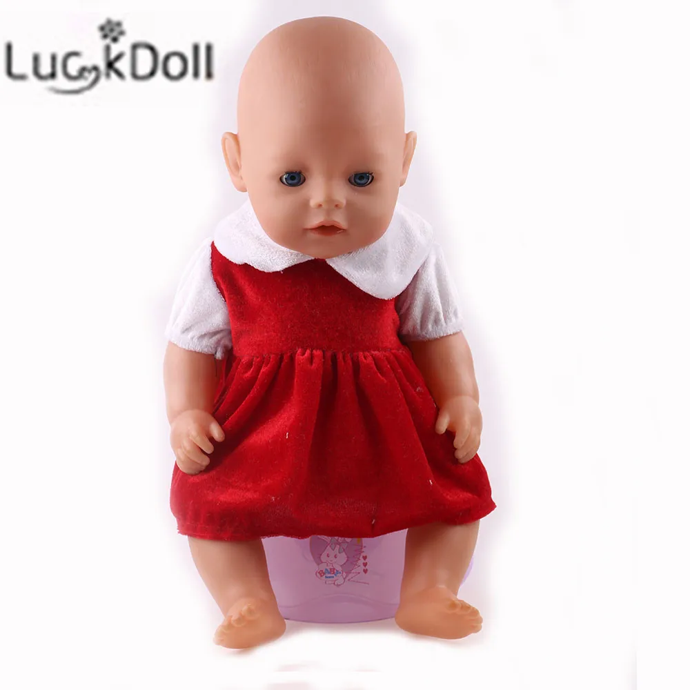 LUCKDOLL 5 цветов высококачественное праздничное платье для куклы 43 см или 18 дюймов