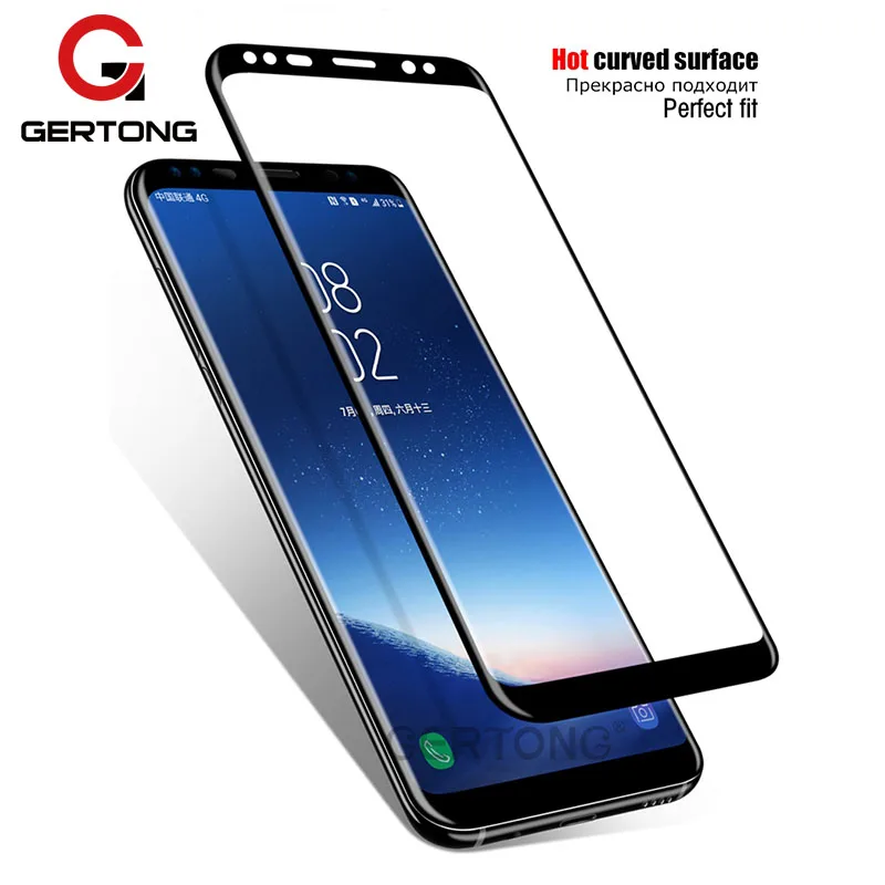 GerTong для samsung Galaxy S9 S8 Plus Note 8 S7 Edge 9H 3D круглый изогнутый полный Чехол Закаленное