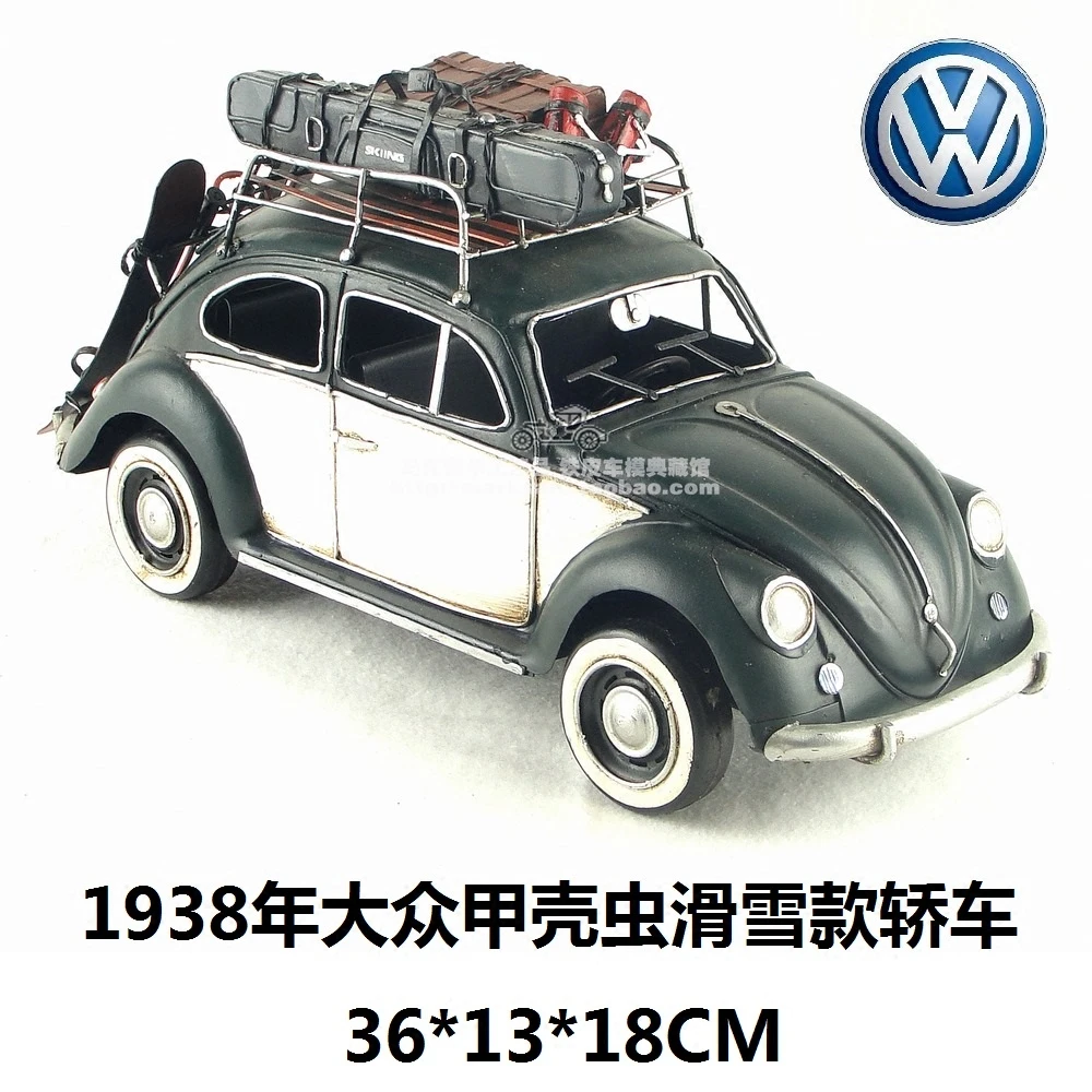 Хит, классический двигатель, Ретро стиль, Volkswagen Beetle, модель автомобиля 1938, креативная мини железная модель, лучший подарок, украшение для дома, бара