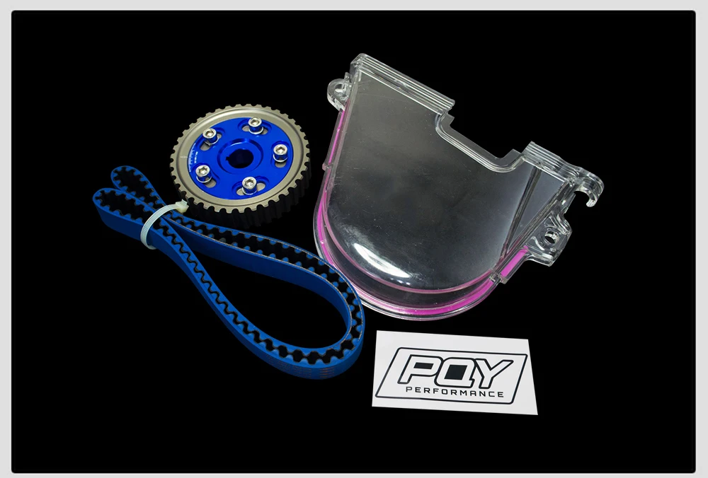 VR RACING-HNBR гоночный Ремень ГРМ+ алюминиевый Cam gear+ PQY Cam чехол для 92-00 Civic D16Z D16Y VR-TB1002B+ 6542B+ 6337