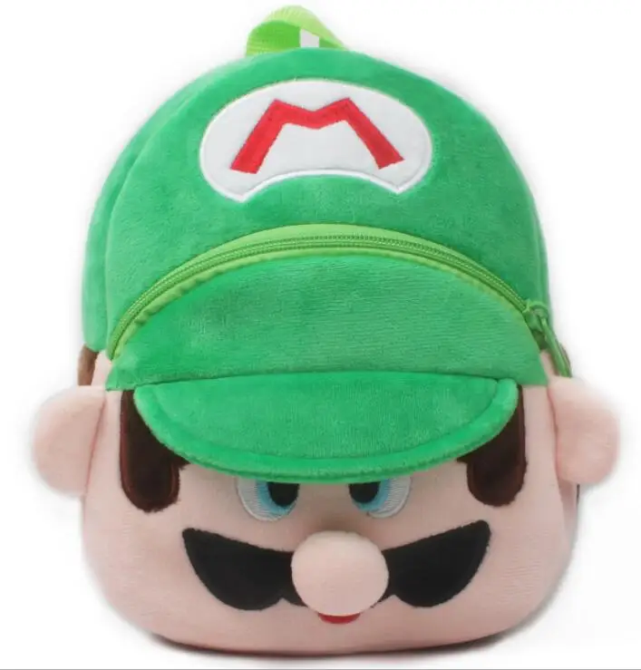 Mario 2 Детский плюшевый рюкзак с изображением Минни Маус, мини-рюкзак с Пикачу, школьная сумка супергероя, детские подарки для детского сада, для мальчиков и девочек, детская Студенческая сумка, игрушка - Цвет: Mario 2