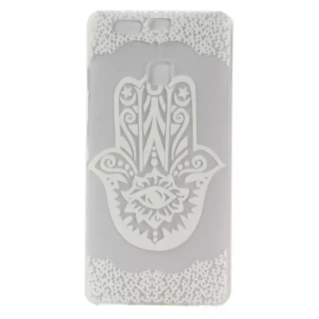 Прозрачный Пикантные Пейсли Кружева Мандала Henna Цветочный Жесткий ПК телефон чехол для huawei Nova P8 Lite P9 P9 Lite p10Lite P10 плюс - Цвет: Прозрачный