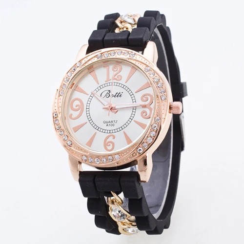 2017 Женские Часы женщины Одеваются часы люксовый бренд силиконовые Наручные