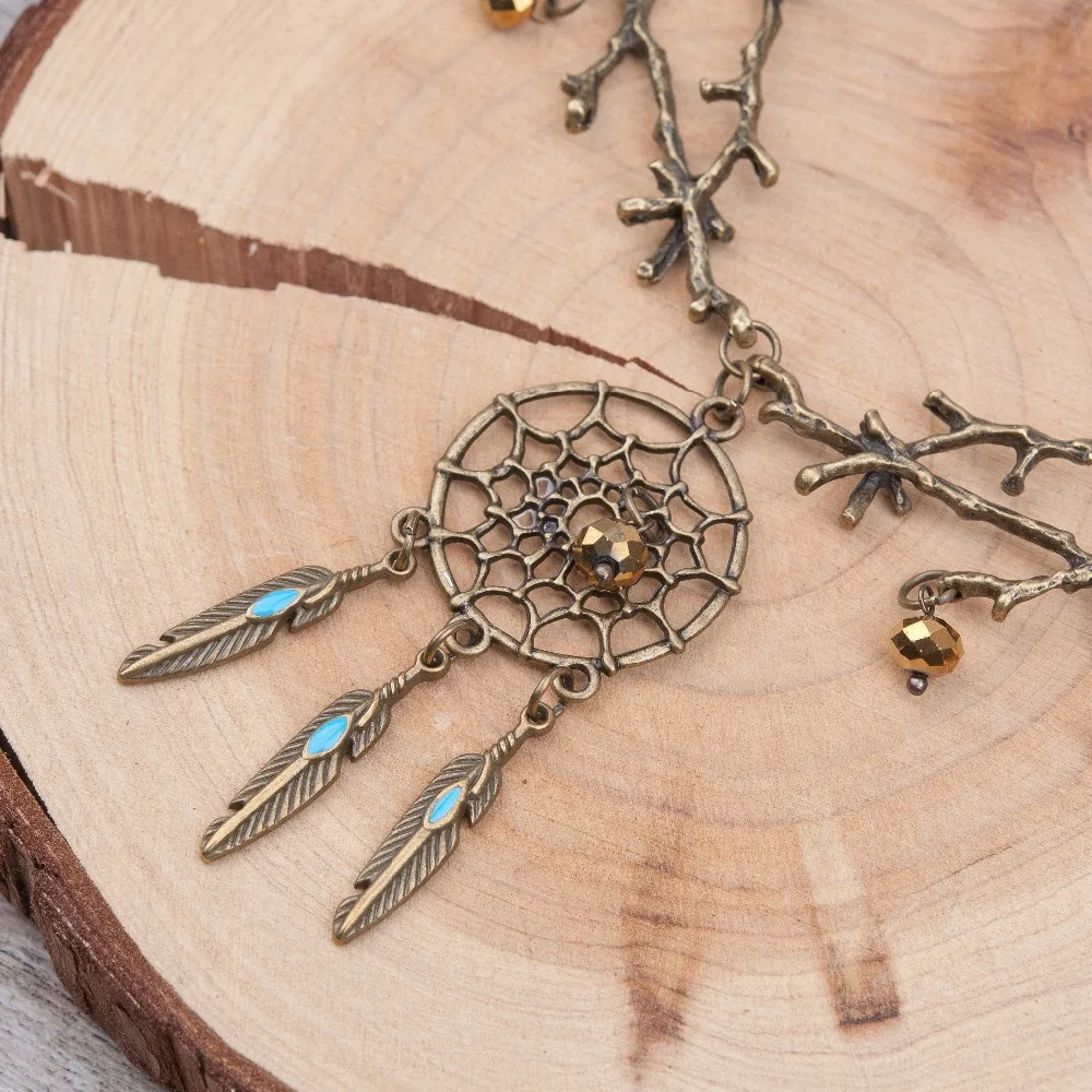 DoreenBeads новое модное винтажное ожерелье цепь для кабеля античное Бронзовое стекло