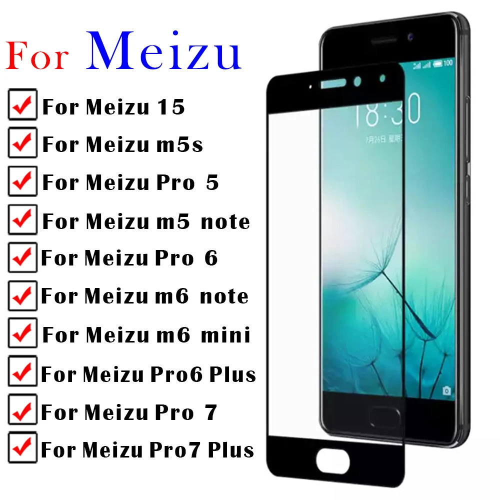 Стекло для maze pro 6 Защитное стекло meizu 7 plus 5 m5s m6 note mini Закаленное безопасная защита