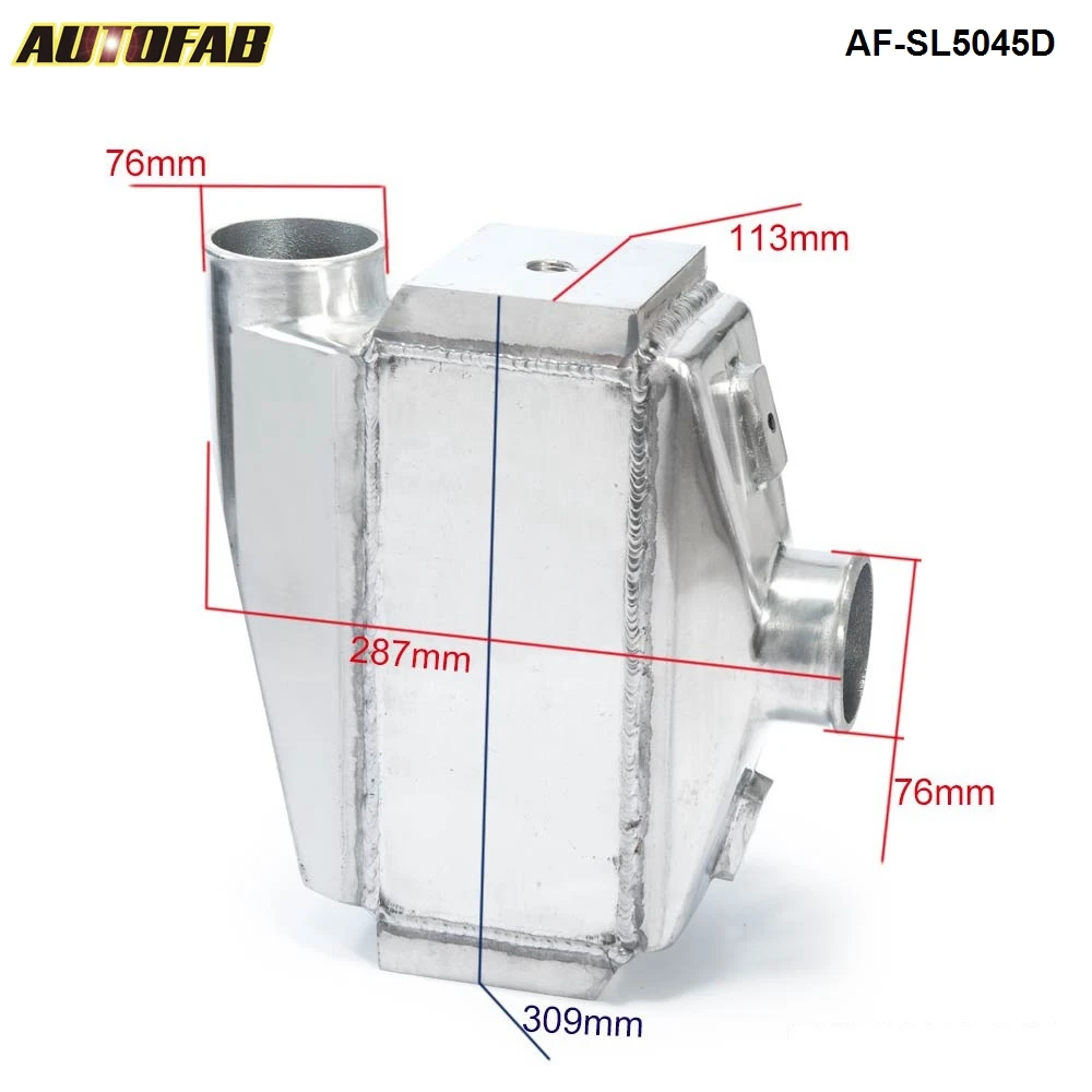 Универсальный алюминиевый интеркулер для освещения воздуха от воды к воздуху