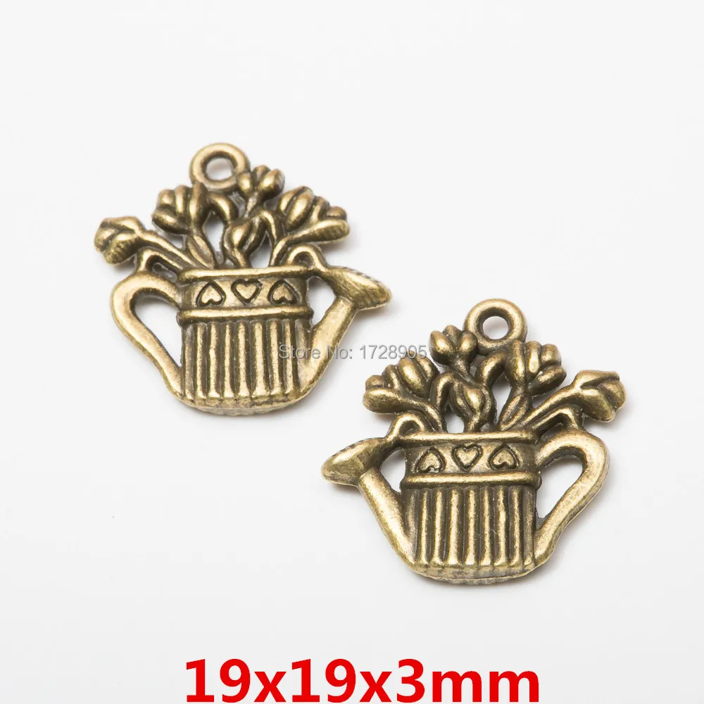 10 шт. винтажный бронзового цвета металлический кулон ручной работы с шармами для