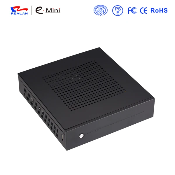 Стальной чехол для HTPC Mini ITX настольного компьютера игрового ПК с адаптером 12 В 5 А