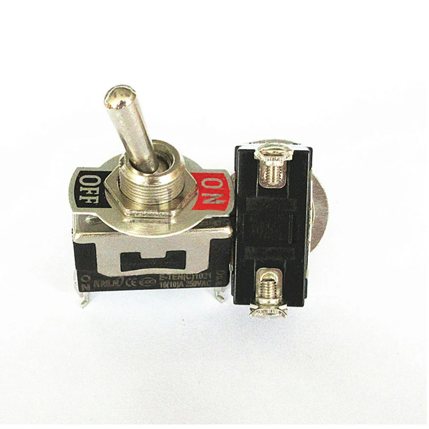 

Mini Auto Toggle Switch AC 250V 16A 2 Pin ON-OFFRocker Toggle Switch E-TEN1021 G25 Drop Ship Aperture 12MM