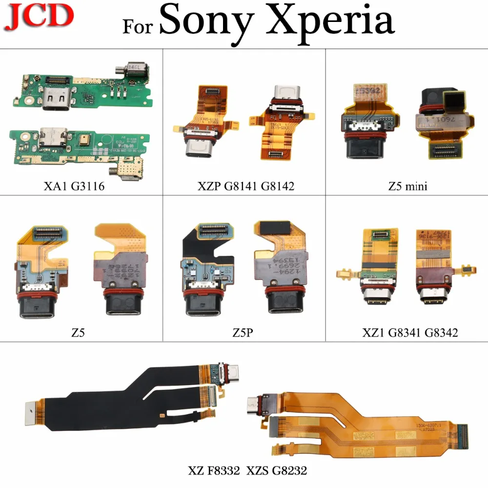Шлейф для зарядного устройства JCD Sony Xperia XA1 XZP G8141 G8142 Z5 mini Z5P XZ1 XZ XZs|Шлейфы мобильных