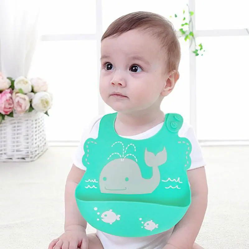 Детские нагрудники водонепроницаемые Силиконовые Слюнявчики для кормления