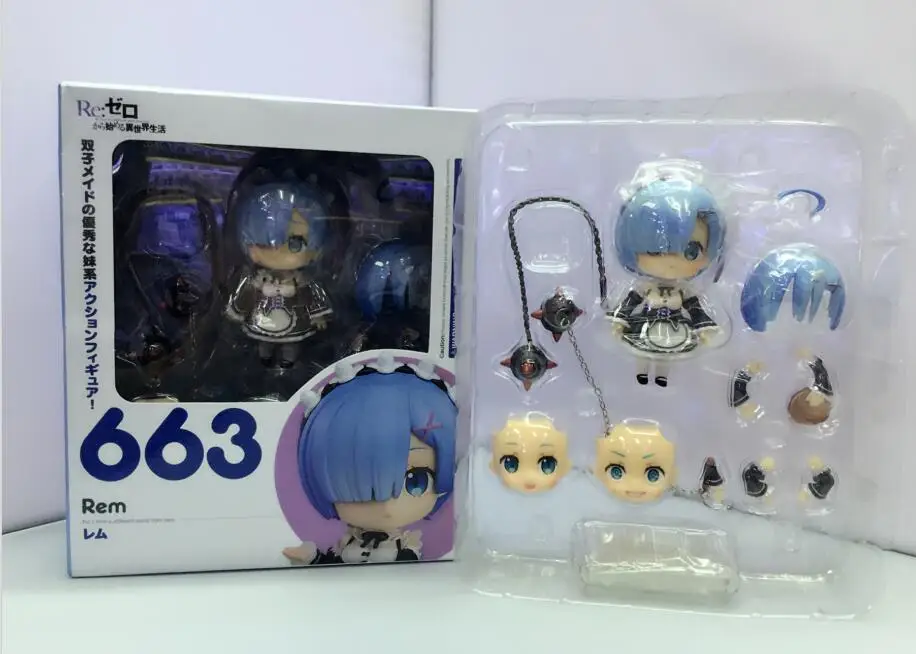 Аниме Re: жизнь в другом мире от zero Nendoroid 663 Blue Rem& 732 Red Ram Kawaii милые фигурки игрушки 10 см