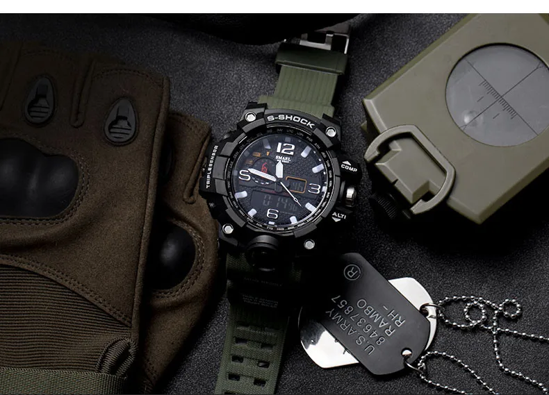 SMAEL многофункциональные электронные мужские часы G Sport Военный s Shock светодиодный цифровой наручные часы для мужчин Reloj Hombre Saat Erkekler