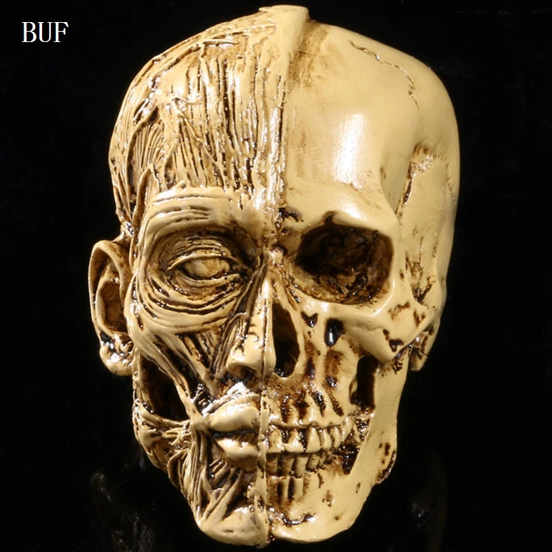 Полимерная поделка BUF украшение на Хэллоуин статуя черепа креативное для бара