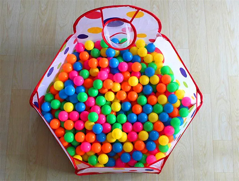 100 шт./лот экологически чистый красочный шар мягкий пластиковый Океанский