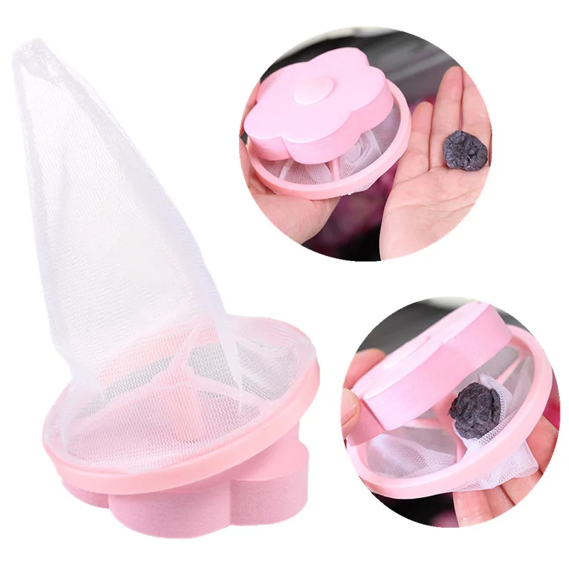 Удаление волос Catcher фильтр сетка мешок чистящие шары грязное волокно коллектор