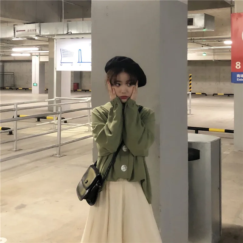 Cheap wholesale2019new autumn winter Hot selling women's fashion casual ladies work Blouse Gauze Skirt Suit cute 2 piece Set FP9 |
