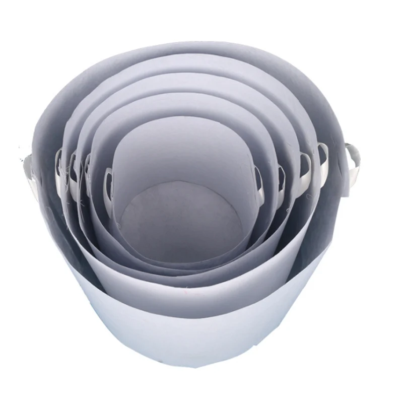 Нетканый белый контейнер для корней круглые тканевые горшки 5 размеров мешок