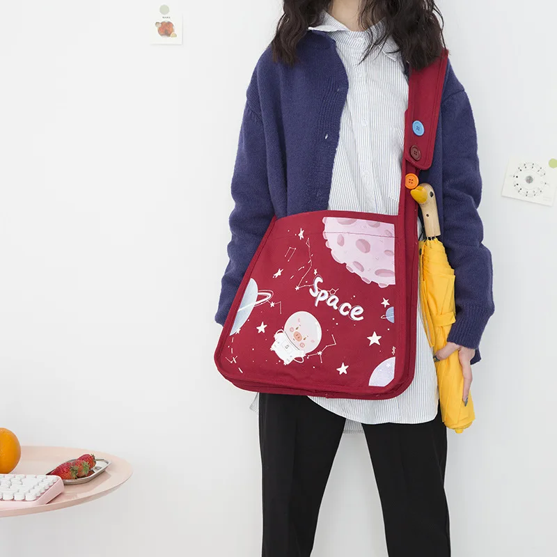 Youda оригинальный мультфильм свинья иллюстрации большой ёмкость Холст сумка