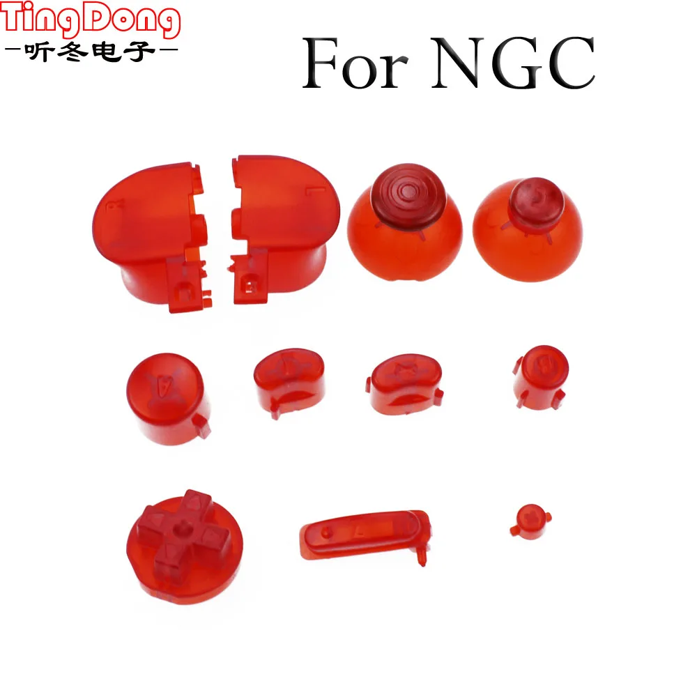TingDong 33 набора для Gamecube контроллер мод красочный полный набор кнопок с Thumbsticks N GC